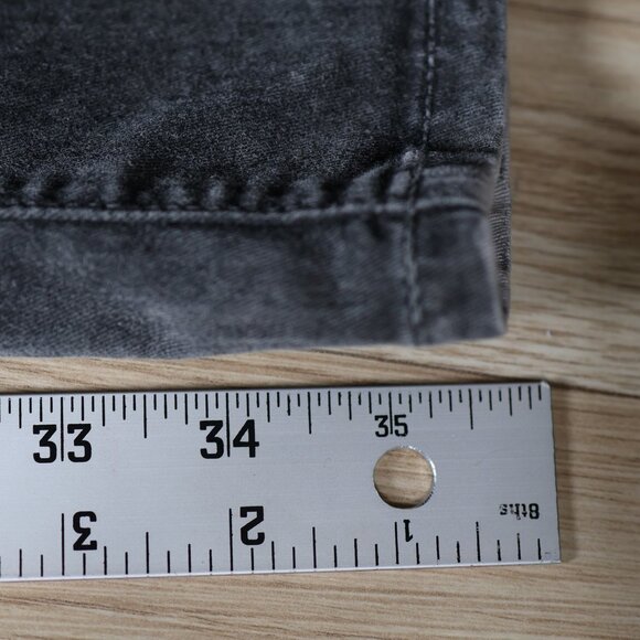 Monfrere Clint Jeans Mens 36 Black Aged Coated Steel Japanese Denim Straight USA - Picture 11 of 13